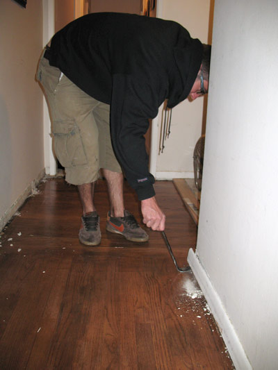 removing baseboard