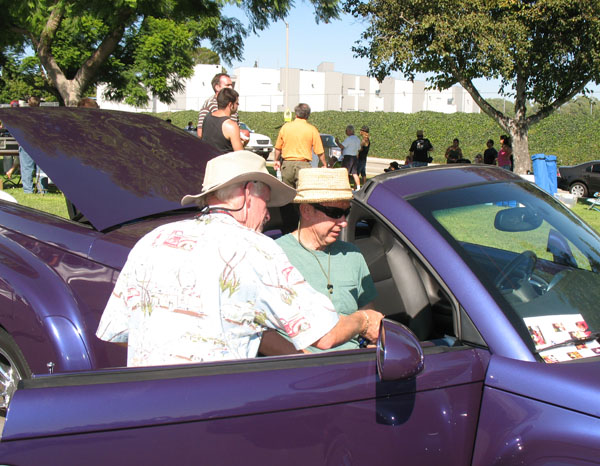 Dave with purple car